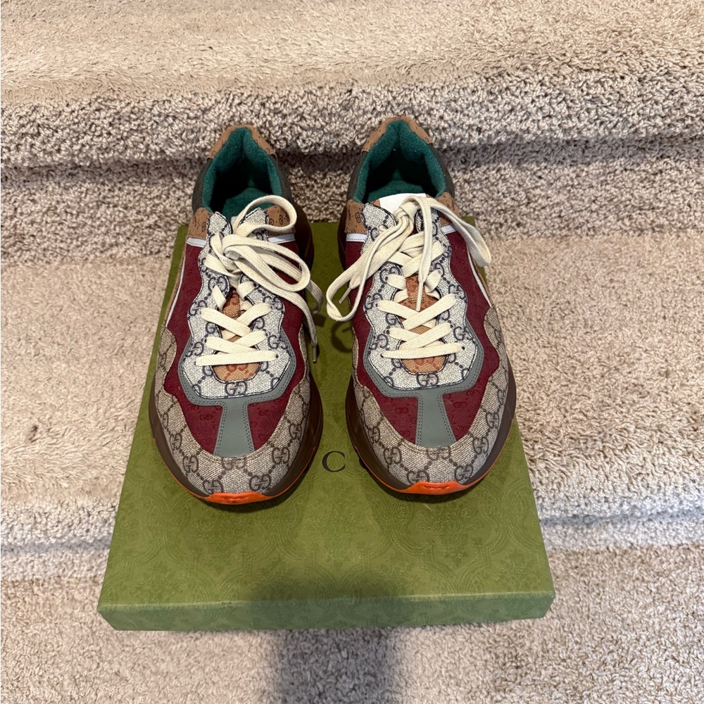 Gucci Sneakers - Burgundy, orange, brown and Gray